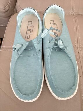 Hey Dudes Light Blue Canvas Casual Shoes